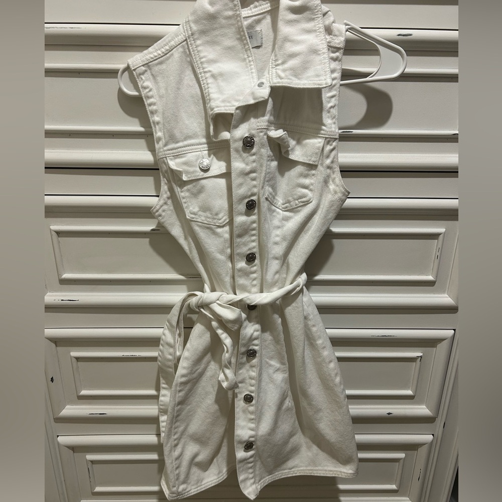 White Denim Dress